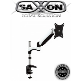 /SAXXON SXVMDS112D – Soporte de Escritorio para Monitores de 15 a 27 Pulgadas/ Soporta Hasta 6 Kg de Carga/ Brazo Articulado/ A