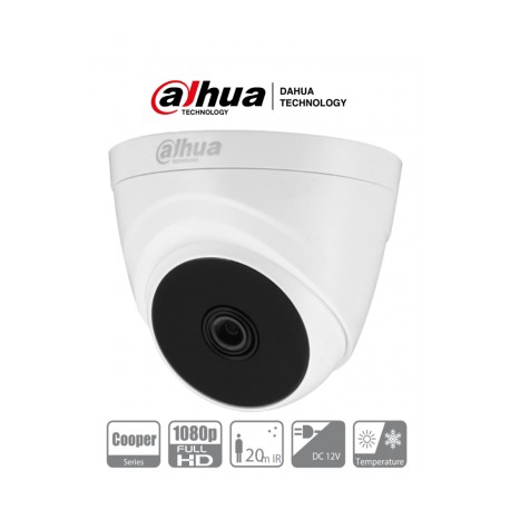 DAHUA COOPER T1A2136 – Camara Domo HDCVI 1080p/  93 Grados de Apertura/ Lente de 3.6mm/ IR 20 Mts/ Uso Interior/ TVI AHD y CVBS