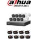 DAHUA COOPER XVR1A08KIT – Kit 8 canales 720p / 8 Camaras B1A11 / 1 megapixel / 2.8mm / H.264 / 2 Canal IP adicional / 1 SATA Ha