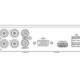 DAHUA COOPER XVR1B08KIT – Kit 8 canales 2 megapixeles/ 2 Ch IP adicionales/ 8 Camaras B1A21  1080p/ DVR De 8 canales H.265+1080