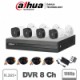DAHUA COOPER XVR1B08KIT4C – Kit 8 canales 2 megapixeles / 4 Camaras B1A21  1080p / DVR De 8 canales  1080p  Lite / H.265+ / 2 C