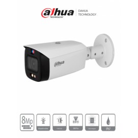 DAHUA DH-IPC-HFW3849T1-AS-PV – Cámara IP Bullet 4K de 8 MP con tecnología Acupick y WizSense, lente de 2.8mm. Iluminador dual c