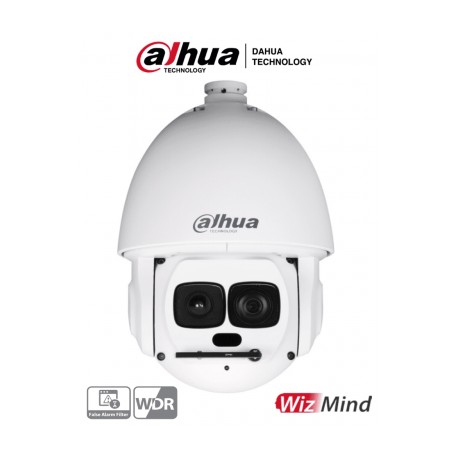 DAHUA DH-SD6AL433XA-HNR – PTZ IP de 4 Megapixeles/ 33x de Zoom Optico/ WizMind/ H.265+/ Starlight/ Laser de 550 Mts/ SMD Plus/ 