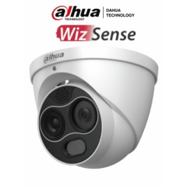 DAHUA DH-TPC-DF1241N-D3F4 – Cámara IP Domo Térmica Lente Dual/ WizSense/ Resolución de Imagen Térmica 256×192/ Lente Térmico de