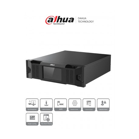 DAHUA DHI-IVSS7016DR-8M Servidor de videovigilancia inteligente WizMind 3U 16HDDs/ video IP de 256 canales/ 512 Mbps/ Metadatos