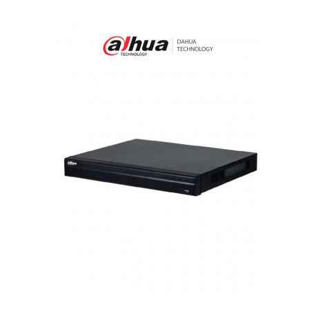 DAHUA DHI-NVR4216-16P-4KS3 NVR de 8 MP/ 4k / 16 Canales IP/ 16 Puertos PoE/ Rendimiento de 160 Mbps/ Smart H.265+/ 2 Bahias de 