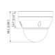 DAHUA EZIP D2B40-ZS – Camara IP Domo 4 Megapixeles/ Lente Motorizado de 2.8-12 mm/ H.265+/ Ir 30  Mts/ PoE/ Ranura MICRO SD/ IP