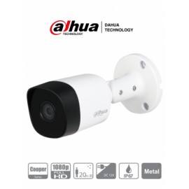 DAHUA HAC-B2A21 – Camara Bullet HDCVI 1080p/ 720p/  82 Grados de Apertura/ Lente 3.6 mm/ IR de 20 Mts/ IP67/ Metalica/ TVI AHD 