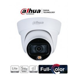 DAHUA HAC-HDW1509TL-A-LED – Cámara Domo Full Color de 5 Megapixeles/ Lente de 3.6 mm/ Micrófono Integrado/ Leds para 20 Mts/ St