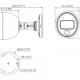 DAHUA HAC-ME1400B-PIR – Cámara Bullet IoT de 4 Megapixeles/ Lente 2.8 mm con 107.2 Grados de Apertura/ IR de 20 Mts/ PIR Integr