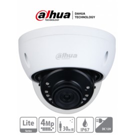 DAHUA HDBW1400E-28 – Camara Domo 4 Megapíxeles Antivandalica/ Lente 2.8 mm/ 105 Grados de Apertura/ IR de 30 Mts/ IP67/ IK10/