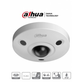 DAHUA IPC-EBW81230 – Camara IP Domo Fisheye Antivandalica 4K/ 12 Megapixeles/ Vision 360 grados/ H265/ Audio/ IP67/ IK10/ HEAT 