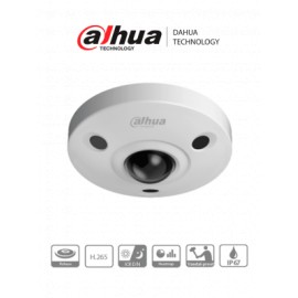 DAHUA IPC-EBW8630N – Cámara IP Fisheye Resolución de 6 MP/ Lente 1.7mm/ ? 360/ IR 10 mts/ IA WizMind/ Mapa de Calor/ PoE/ DWDR/