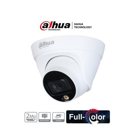 DAHUA IPC-HDW1239T1-LED-S4 – Camara IP Domo Full Color 2 Megapixeles/ Lente de 2.8mm/ 110 Grados de Apertura/ Luz Blanca de 15 