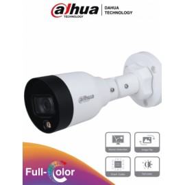 DAHUA IPC-HFW1239S1-LED-S4 Camara IP Bullet Full Color 2 Megapixeles/ Lente de 3.6mm/ Luz Blanca de 15 Mts/ H.265/ IP67/ PoE/ D