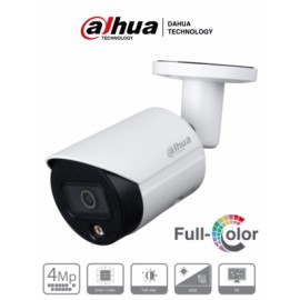 DAHUA IPC-HFW2439S-SA-LED-28 – Camara Bullet IP de 4 Megapixeles/ Full Color/ Lente de 2.8 mm/ Microfono Integrado/ 96 Grados d