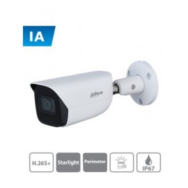 DAHUA IPC-HFW3441E-SA –  Camara IP Bullet con Inteligencia Artificial/ 4 Megapixeles/ Lente de 2.8mm/ Microfono Integrado/ WDR/
