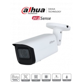 DAHUA IPC-HFW3841T-ZAS-S2 Cámara IP Bullet 4K de 8 MP, lente motorizado 2.7-13.5 mm, ángulo 109°, IR 60m, IA WizSense, Detecció