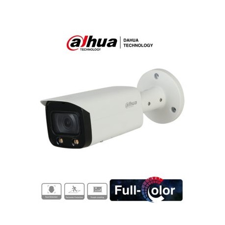 DAHUA IPC-HFW5442TN-AS-LED-0360B – Cámara IP Bullet Resolución de 4 MP/ Lente 3.6 mm/  ? 89°/ LED 20 mts/ IA WizMind/ Detección