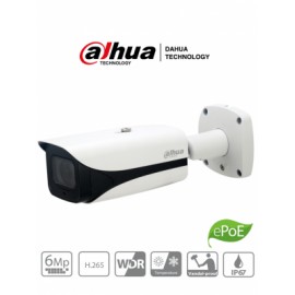 DAHUA IPC-HFW5631E-ZE- Camara IP Bullet 6 Megapixeles/ H265+/ WDR Real 120 dB/ Lente Motorizado 2.7mm-13.5 mm/ IVS/ IR 50 Mts/ 