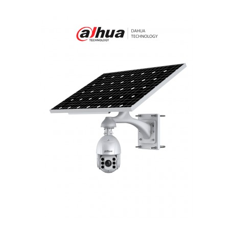 DAHUA KIT/DH-PFM378-B125-CB/DH-SD6C3432XB-HNR-AGQ-PV/DH-PFB301C/PFA111 Panel monocristalino de 125W, cámara PTZ IP 4G con zoom 