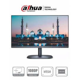 DAHUA LM22-B211 – Monitor de 21.5 Pulgadas/ Ideal para trabajar 24/7/ Resolución de 1920x1080p/ Bisel Delgado/ FHD/ VGA/ HDMI/ 