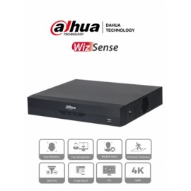 DAHUA NVR2104HS-P-I – NVR de 8 Megapixeles/ 4k/ 4 Canales IP/ WizSense/ 4 Puertos Poe/ H.265+/ 80 mbps/ HDMI y VGA/ 1 Canal con