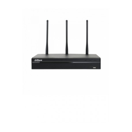 DAHUA NVR4104HSW- NVR 4 CANALES DE VIDEO IP WIFI/ 2.4GHZ/ 5GHZ/ 80MBPS GRABACION/ HDMI/ VGA/ 1 INTERFAZ SATA/ HASTA 5 MP/ P2P