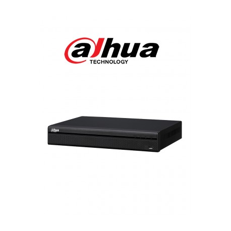 DAHUA NVR4216-16P-4KS2/L – NVR de 8 Megapixeles/ 4k/ 16 Canales IP/ 16 Puertos PoE/ Rendimiento de 160 Mbps/ Smart H.265+/ 2 Ba