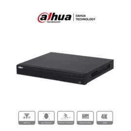 DAHUA NVR4232-16P-4KS2/L – NVR de 8 Megapixeles/ 4k/  32 Canales IP/ 16 Puertos PoE/ Rendimiento de 160 Mbps/ Smart H.265+/ 2 B