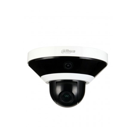 DAHUA PSDW5231SN-B120 – Cámara IP Panorámica Resolución de 2 MP + PTZ de 2 MP de 4x/ Lente 2 mm/ ? 136°/ IR 15 mts/ IA WizMind/