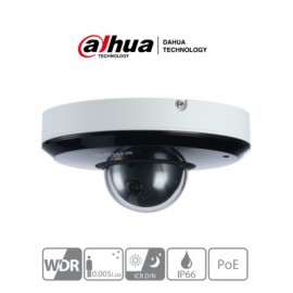 DAHUA SD1A203T-GN – Cámara IP Domo PTZResolución de 2 MP/ Lente Mot. 2.7 a 8.1mm/ ? 105.6°-35.2°/ 3x de Zoom/ IR 15 mts/ Starli