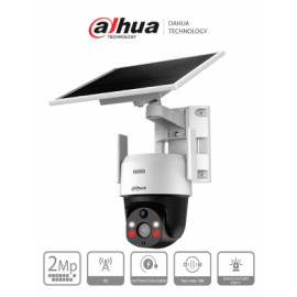 DAHUA SD2A200HB-GN-AGQ-PV-SP-LA Cámara IP PT 4G/ Panel Solar/ 2MP/ H.265/  Luz cálida 30m/ LED IR 30 m/ Sensor PIR/ Audio Bidir