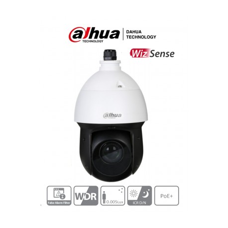 DAHUA SD49225XA-HNR  – Camara IP PTZ de 2 Megapixeles WizSense/ 25x de Zoom Optico/ H.265+/ Starlight/ 60 fps/ IR de 100 Mts/ P