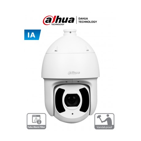 DAHUA SD6CE445XA-HNR – Camara PTZ IP de 45x de Zoom/ 4 Megapixeles/ Con Inteligencia Artificial/ Protección Perimetral con Dete