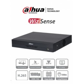 DAHUA XVR5104HS-4KL-I2 (I3) – DVR de 4 Canales 4k/ WizSense/ H.265+/ 4 Canales HDCVI+4 IP/ Hasta 8 Ch IP/ 1 Ch de Reconocimient