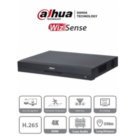 DAHUA XVR5208AN-4KL-I2 – DVR 8 Canales 4k/ 5 Megapixeles/ WizSense/ H.265+/ 2 Bahías para Discos Duros/ 8 Canales IP Adicionale