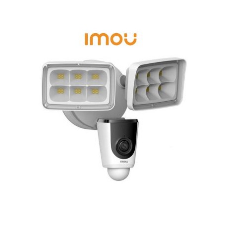 IMOU Floodlight- Camara IP WiFi de 2 Megapixeles con Reflectores Incorporados/ Lente de 2.8 mm/ 114 Grados de Apertura/ Microfo