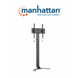 MANHATTAN  462044 – Soporte de piso para TV Soporta una pantalla de 32 “a 70” de hasta 40 kg, inclinación de -10 a 3°, altura a