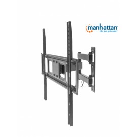 MANHATTAN 461337 – Soporte de Pared para Pantallas de 37 a 70 Pulgadas/ 35 Kg de Carga/ Brazo Articulado/ Ajustes de Inclinació