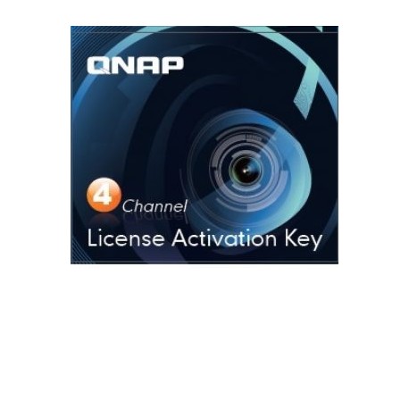 QNAP LICCAMNVR4CH – PACK De licencias de camara de 4 canales para NVR con FIR MWARE QVR 5 en adelante