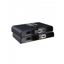 SAXXON LKV380- Kit extensor  HDMI sobre la linea electrica/ Resolucion 1080p / Hasta 300 Metros / HdBIT / Loop HDMI / transmisi