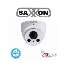 SAXXON PRO DM2720TM – Camara IP domo 2 MP /  1080p / H264+ / Lente motorizado 2.7 a 12 mm / Luz ir 60M / IP67 /  PoE / Ranura S