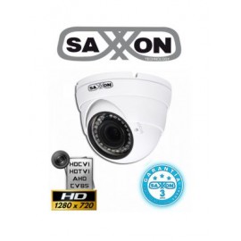 SAXXON PRO DVF2710TM – Cámara Domo Varifocal de 720p/ Lente Varifocal de 2.7 mm-12 mm/ Smart IR de 30Mts/ IP67/ BLC/ HLC/DWDR/ 