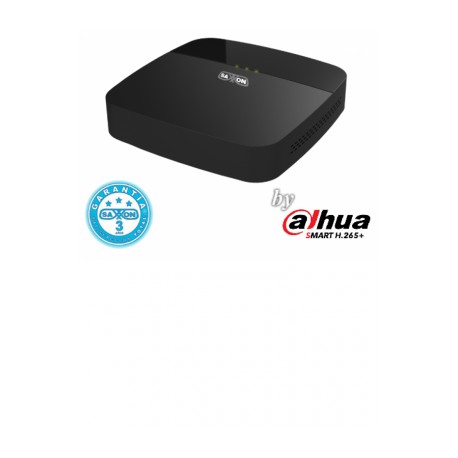 SAXXON PRO XVR5108C-X (BLACK)- DVR de 8 Canales 4 Megapixeles Lite/ Full 1080p/ H265+/ 4 Canales IP Adicionales 8+4/ 1 Puerto S