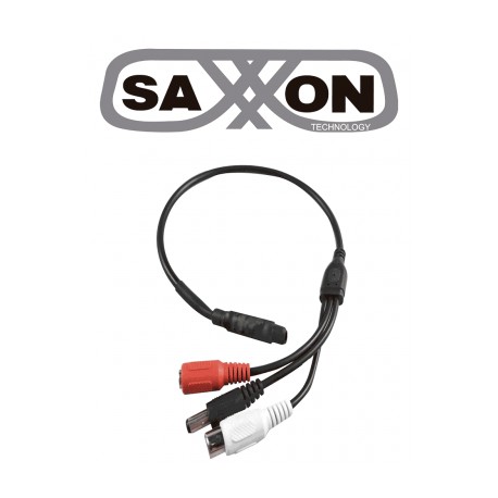 SAXXON PSUMP02 – MICROFONO AMPLIFICADO 12VDC 56dB CON I/O AUDIO/VIDEO