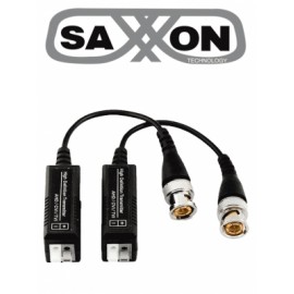 SAXXON SXCF200 – Par de Transceptores Pasivos 1080P / Botones Push / 1080P hasta 250 Metros / 720P hasta 300 Metros / Soporta H