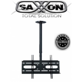 SAXXON SXVMCP04SR – Soporte de Techo para Pantallas de 23 a 55 Pulgadas/ Soporta 56 Kg de Carga/ Ajuste de Altura e inclinación