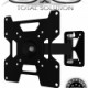 SAXXON SXVMLT12S – Soporte de Pared para Pantalla de 27 a 37 Pulgadas/ Soporta 25 Kg de Carga/ Angulo Ajustable/ Distancia a la