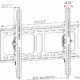 SAXXON SXVMLT16M – Soporte de Pared para Pantallas de 32 a 70 Pulgadas/ Soporta 45 Kg de Carga/ Ajuste de Inclinación/ Fabricad